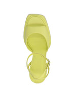 3Juin Bicolor Leather Stiletto Heel Sandals