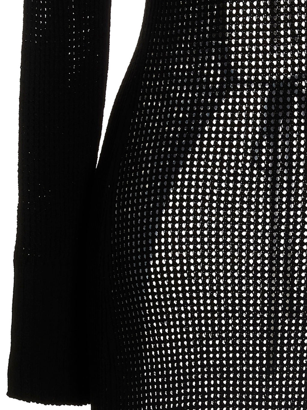 ANDREĀDAMO Black Viscose Cardigan