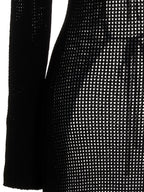 ANDREĀDAMO Black Viscose Cardigan