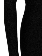 Khaite Gray Virgin Wool Midi Skirt