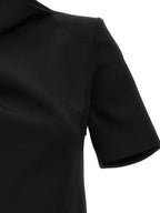 Sportmax Black Viscose Short Dress