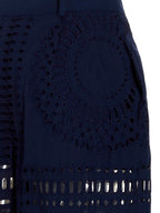 Alberta Ferretti Blue Cotton Casual Pants