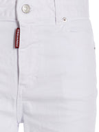 Dsquared² White Cotton Flared Jeans