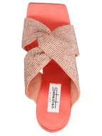 SEBASTIAN Multicolor Viscose Stiletto Heel Sandals