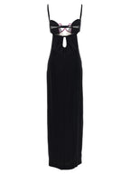 Nensi Dojaka Black Viscose Long Dress