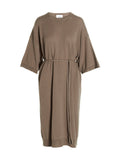 NUDE Beige Virgin Wool Long Dress