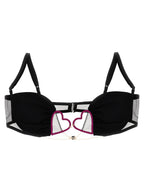 Nensi Dojaka Black Polyamide Bra