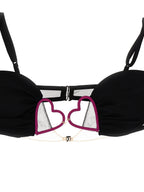 Nensi Dojaka Black Polyamide Bra
