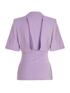 The Attico Purple Cotton T-Shirt
