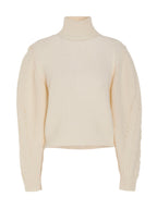 MIXIK White Wool Cardigan