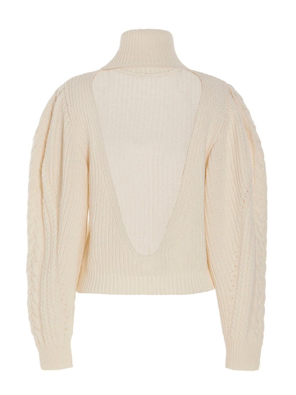 MIXIK White Wool Cardigan