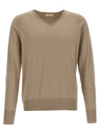 MA'RY'YA Beige Cotton Cardigan