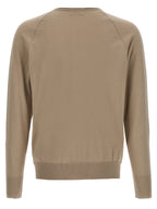MA'RY'YA Beige Cotton Cardigan