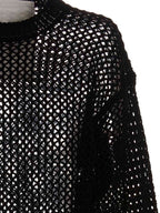 RAMAEL Black Cotton Cardigan