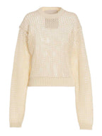 RAMAEL White Cotton Cardigan