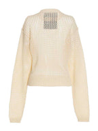 RAMAEL White Cotton Cardigan