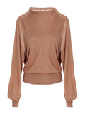 RAMAEL Beige Silk Cardigan