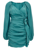 Ungaro Blue Lyocell Mini Skirt