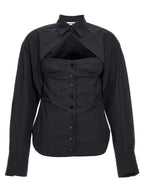 The Attico Black Cotton Blouse