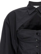 The Attico Black Cotton Blouse