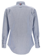 Thom Browne Blue Cotton Blouse