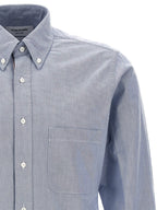 Thom Browne Blue Cotton Blouse