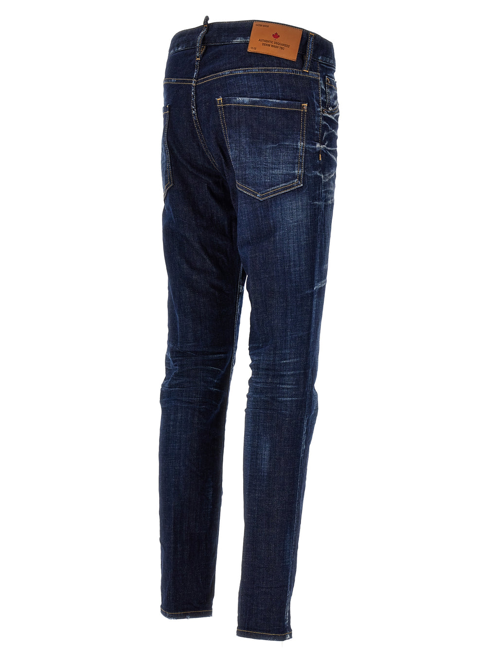 Blaue schmale Jeans aus Baumwolle
