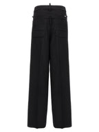 Dsquared² Black Virgin Wool Dress Pants