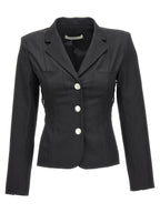 Alessandra Rich Black Wool Blazer