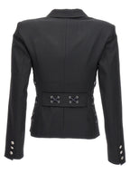Alessandra Rich Black Wool Blazer