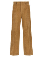 Palm Angels Beige Cotton Casual Pants