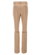 Sportmax Beige Polyester Dress Pants