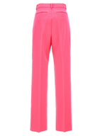 Sportmax Fuchsia Virgin Wool Casual Pants