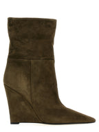 ALEVÌ Bicolor Suede Leather Ankle Boots