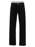 VTMNTS Black Cotton Straight-Leg Jeans