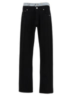 VTMNTS Black Cotton Straight-Leg Jeans