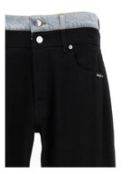 VTMNTS Black Cotton Straight-Leg Jeans