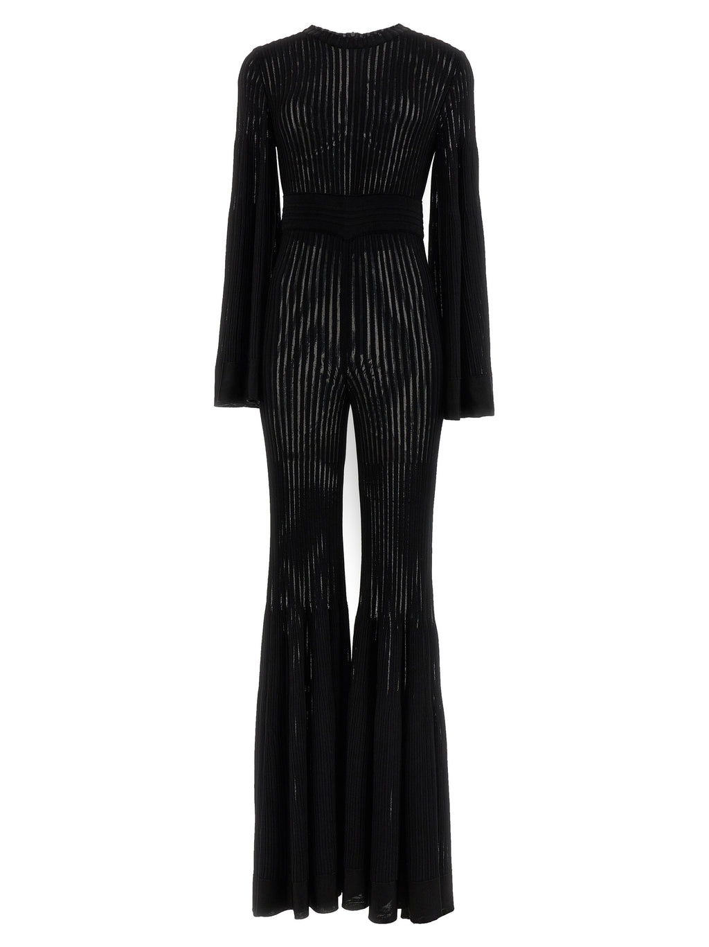 ANTONINO VALENTI Black Viscose Jumpsuit