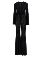 ANTONINO VALENTI Black Viscose Jumpsuit