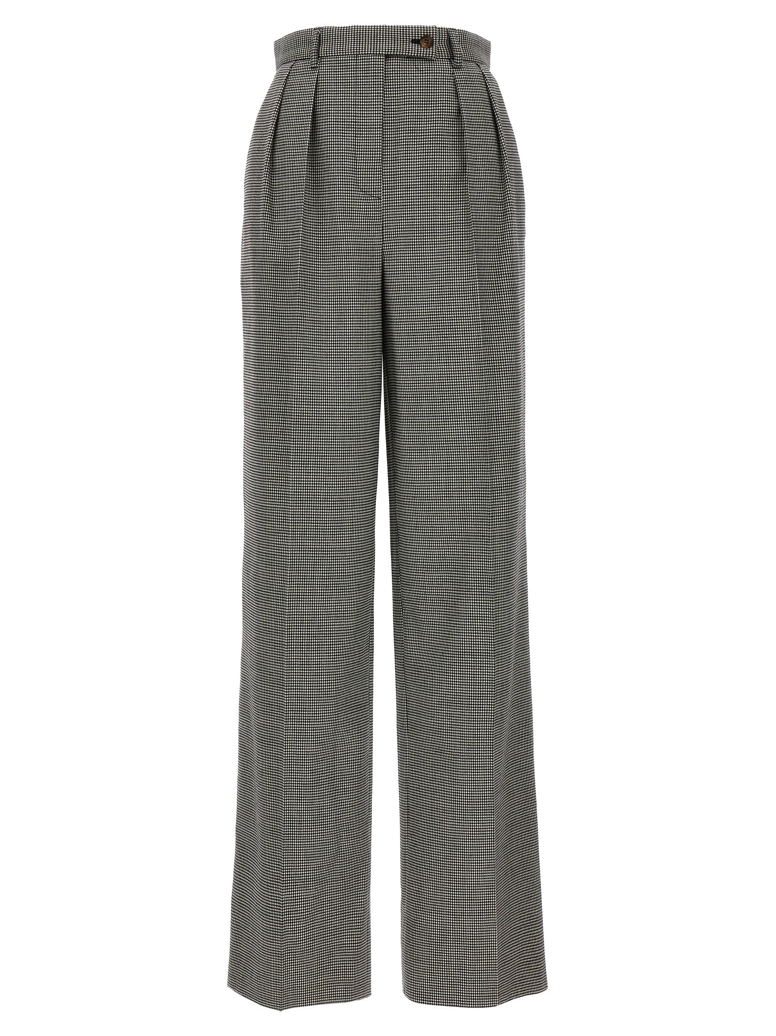 ROCHAS Bicolor Elastane Casual Pants
