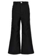 Giambattista Valli Black Polyester Flared Pants