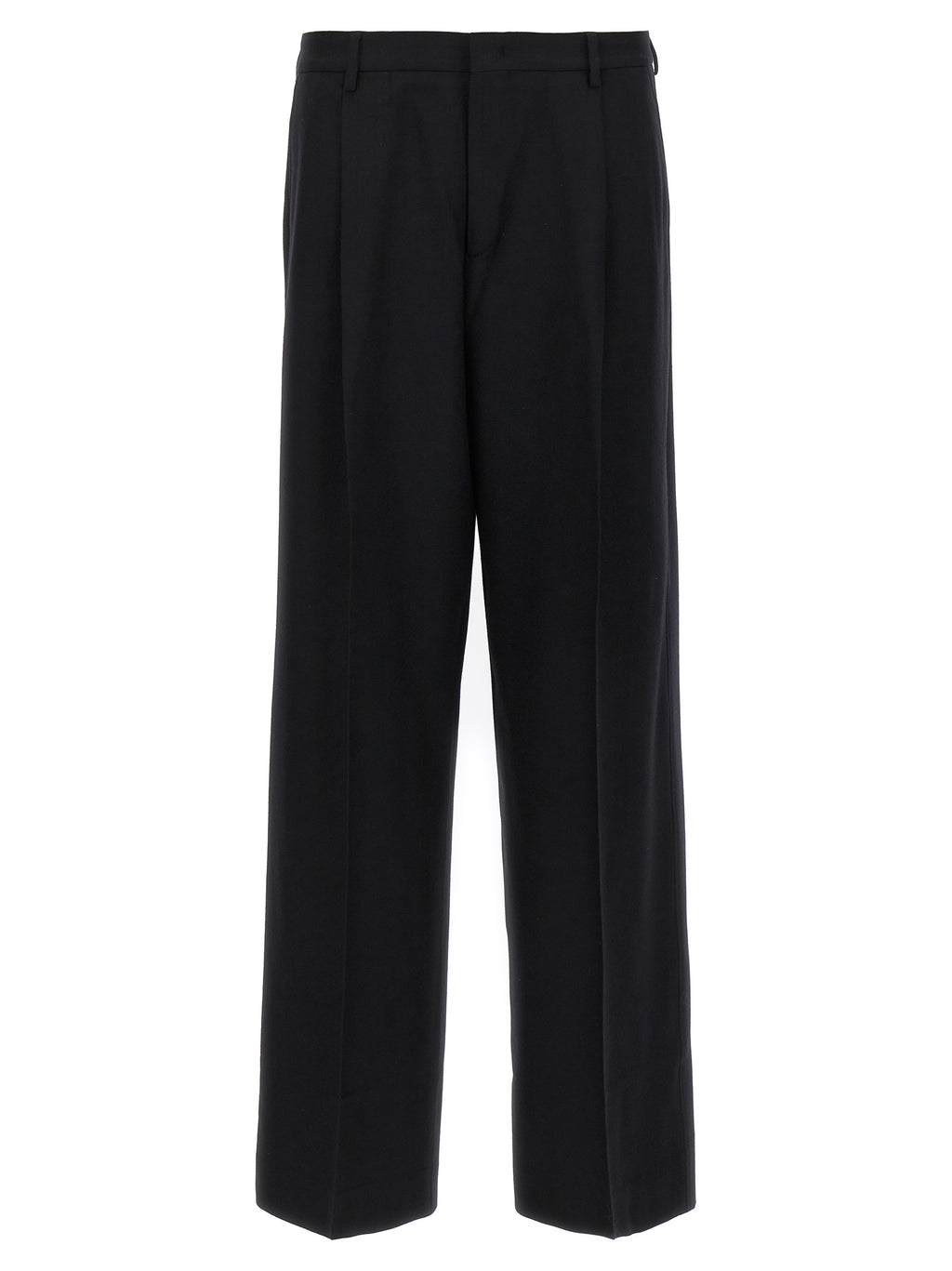 CELLAR DOOR Black Virgin Wool Dress Pants