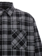 Off-White Gray Cotton Shell Jacket
