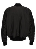 1989 Studio Black Polyester Bomber