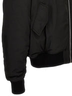 1989 Studio Black Polyester Bomber