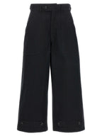 CELLAR DOOR Black Cotton Casual Pants