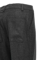 P.A.R.O.S.H. Gray Virgin Wool Cargo Pants