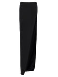Ann Demeulemeester Black Lamb Leather Mini Skirt