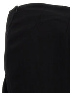 Ann Demeulemeester Black Lamb Leather Mini Skirt