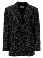 LE TWINS Black Polyester Blazer